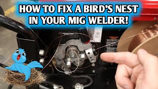 Birds nest in your MIG welder