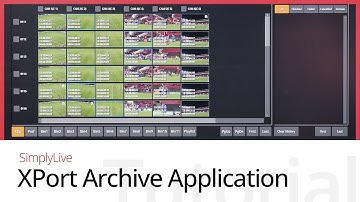 SimplyLive Overview: XPort Archive Application