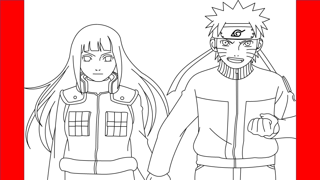 how_draw_hinata_naruto_08  Arte naruto, Desenhos para colorir