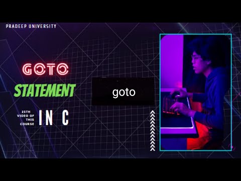 What is goto statement in C in Hindi (part23) #coding #programing #pradeepuniversity