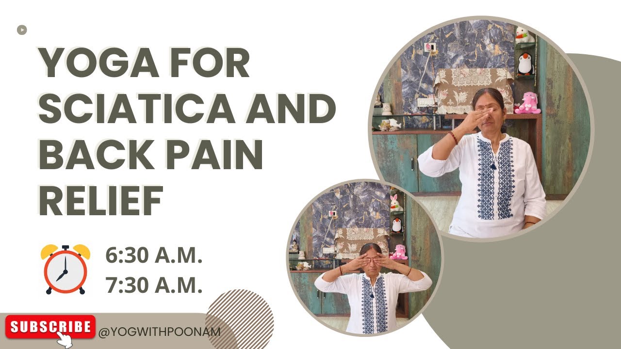 Yoga for Sciatica and Back Pain Relief | #PraYog - YouTube