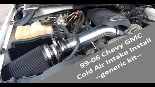 1999-2006 GMC Chevy Truck - Generic Cold Air Intake Installation