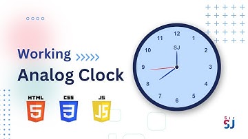 Working Analog Clock using HTML CSS and JS