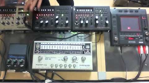 monotribe X3 + TR606 - TYPE-1 / BakaOscillator