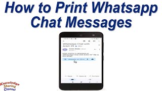 How to Print Whatsapp Chat ! Print Whatsapp Messages screenshot 5