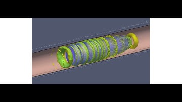 How vorticity occurs due to the Taylor bubble in a microchannel? Lambda2 criterion.