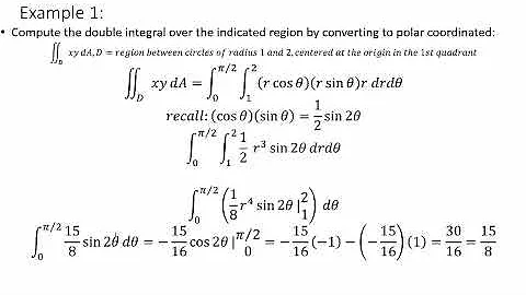 Calculus 3 - Section 15.3: Double Integrals in Polar Coordinates - Example 1