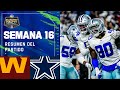 Washington Football Team vs Dallas Cowboys | Semana 16 NFL Game Highlights