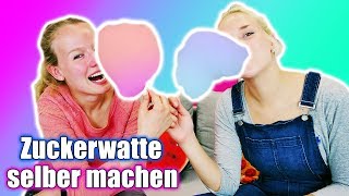 ZUCKERWATTE SELBER MACHEN Cotton Candy CHALLENGE - NINA VS KATHI Wer macht die beste Zuckerwatte? screenshot 2