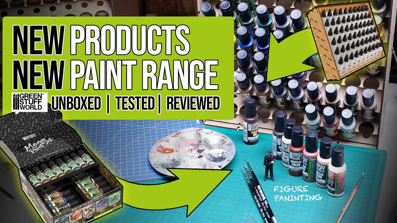 ROAD TESTING NEW ACRYLIC PAINTS AND PRODUCTS - GREEN STUFF WORLD | UNBOXING & REVIEW