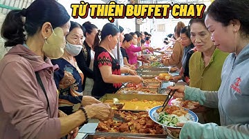 Buffet Chay Chùa Vạn Đức Ô Môn TP Cần Thơ Rất Nhiều Món Ngon#Trung Tình TV
