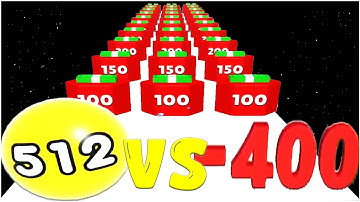 2048 Ball Game Merge Number (iOS) Vs Number Bullet Run & Merge (Android)