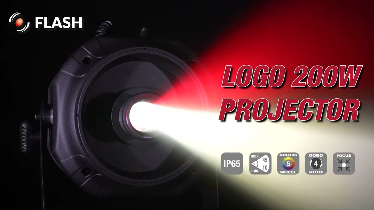 2x LED LOGO PROJECTOR 200W IP65 + CASE