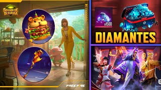 NOVIDADES, BÔNUS DE RECARGA, EVENTO SONHOS DE BERMUDA, SKINS GRÁTIS, SKIN DO COBRA E MAIS! FREE FIRE