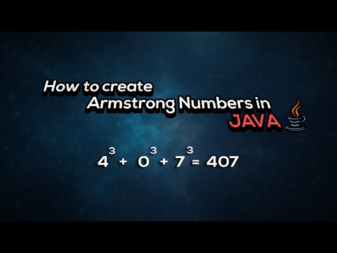 How to Create Armstrong Numbers in Eclipse (Java)