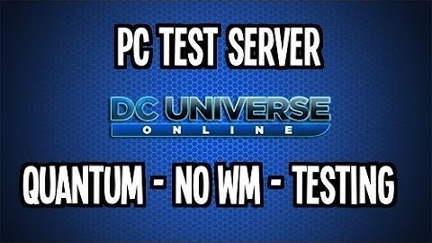 DCUO - Test Server - Quantum Non Weapon Mastery Rotation (Training Dummy) - Testing