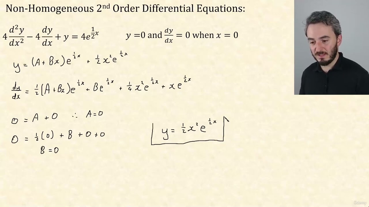 91 - Non Homogeneous 2nd Order Differential Equations Part 4 | CIE Further Pure Mathematics 2 9231