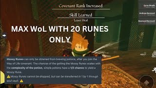 EASIEST WAY TO RANK UP IN WAY OF LIFE (20 Runes only (from 100)) - Arcane Lineage
