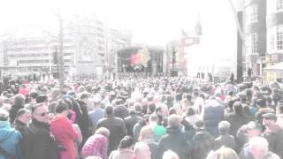 Large Crowd at Easter Rising Commemorations, Grande Parade, Cork. 28 March 2016