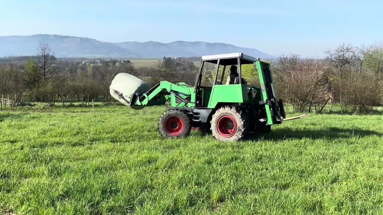 Traktor Zetor, V3S domácí výroby s balíkem 