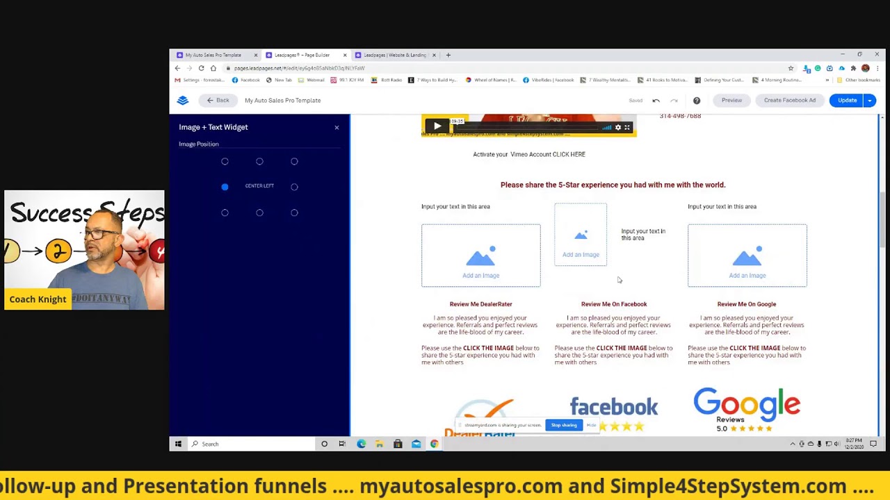 Adding Images to your lead capture page