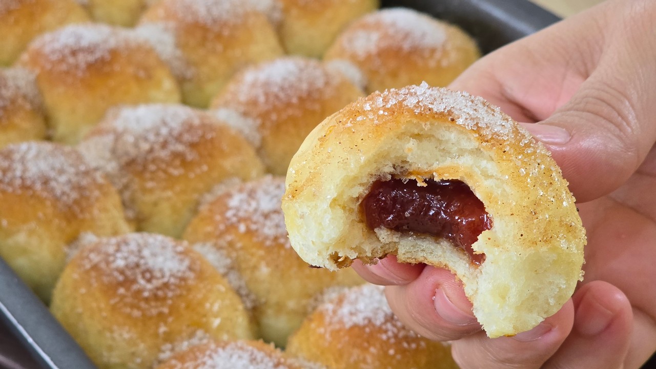 SEM SOVA! Mini Sonho Assado para Festa Já Sai do Forno Recheado