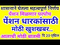 खुशखबर।पेंशन धारकांसाठी अत्यंत आनंदाची बातमी।।पेंशन धारकांना घरपोच पेंशन मिळणार।।पोस्टाची मोठी योजना