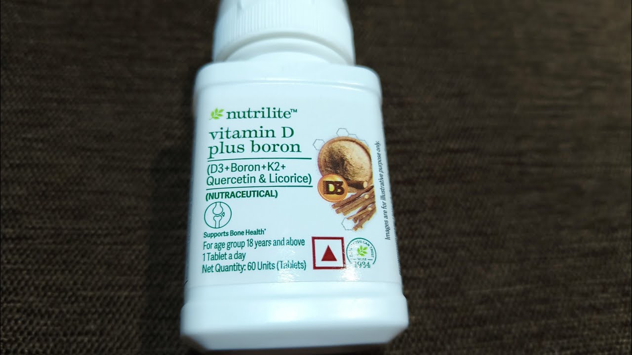 New Launch Nutrilite Vitamin D Plus Boron (D3 + Boron+ K2+ Quercetin & Licorice) Bones Health Amway 