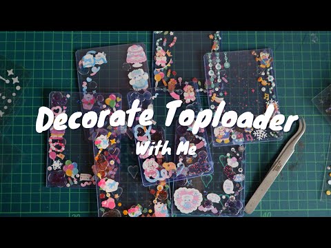 decorate toploader with me #3 🎀🎨