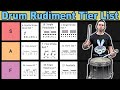 The 40 Essential Drum Rudiments - Tier List