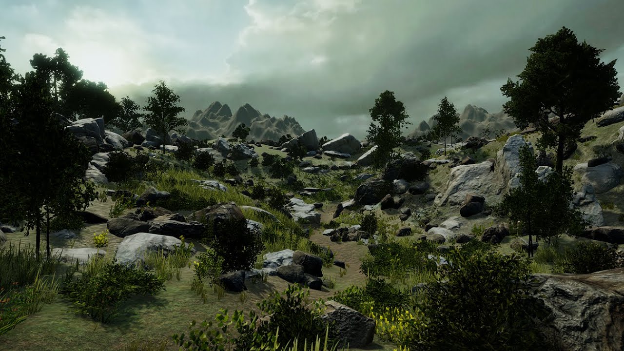 Level Design - Rocky Hills - Nature Environment Unity3D