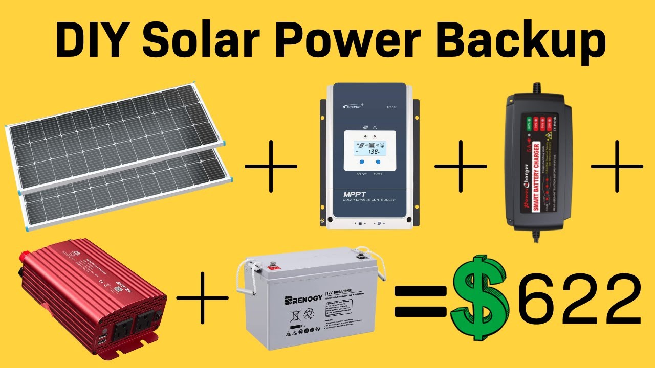 DIY Solar Battery Backup for Refrigerator, Emergencies or Prepping
