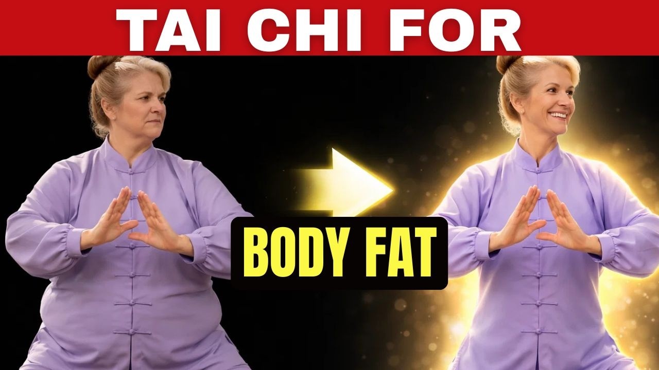 7-минутная тренировка тайцзи для сжигания жира на животе | Низкоинтенсивная, щадящая суставы трен...
