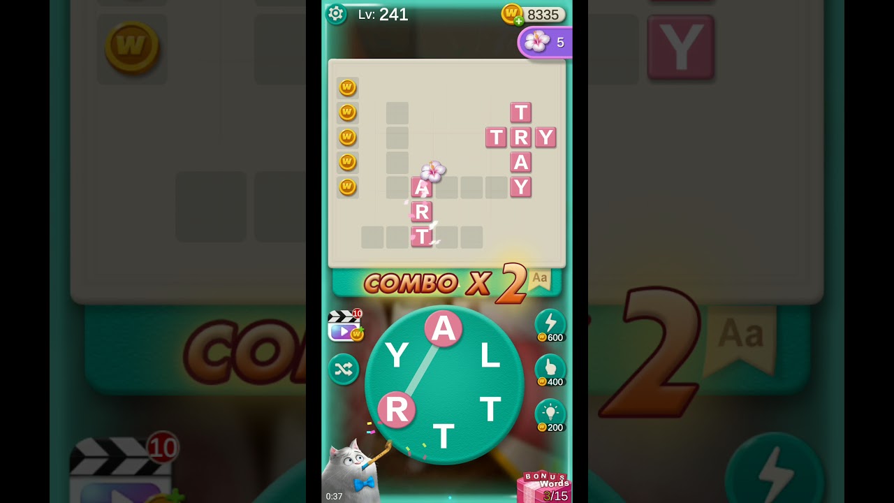WORD VILLAS LEVEL 241 ANSWERS gaming logo