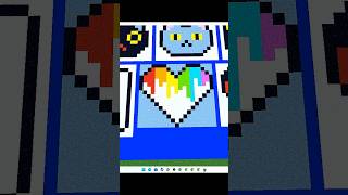 💞 Heart Pixel Art Build Challenge! Minecraft Shorts #shorts #viral