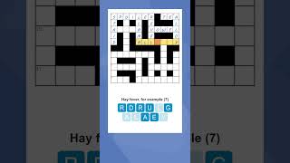 Let's solve an easy crossword