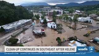 Clean-up continues in Southeast US after Helene