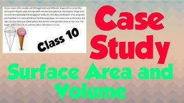 Case study based questions class 10 Maths | surface area and volume | CBSE SAMPLE PAPER