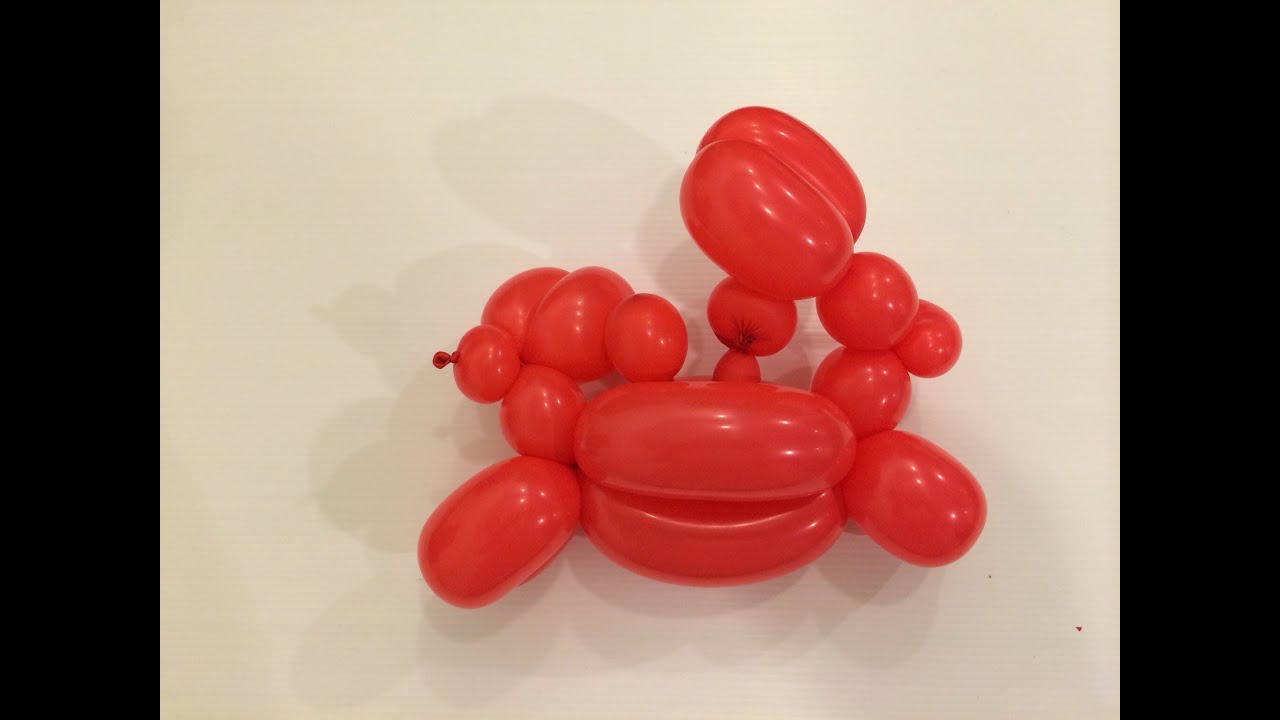 Balloon Art Crab バルーンアート 蟹 Youtube