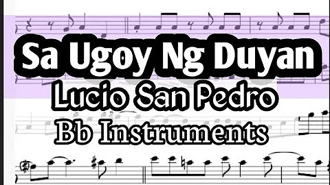 Sa Ugoy Ng Duyan Bb Instruments Sheet Music Backing Track Play Along Partitura