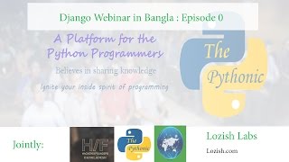 Django Web App Development in Bangla - Webinar - Episode 0