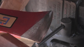 Sharpening an Axe with a Hardware Store Grind