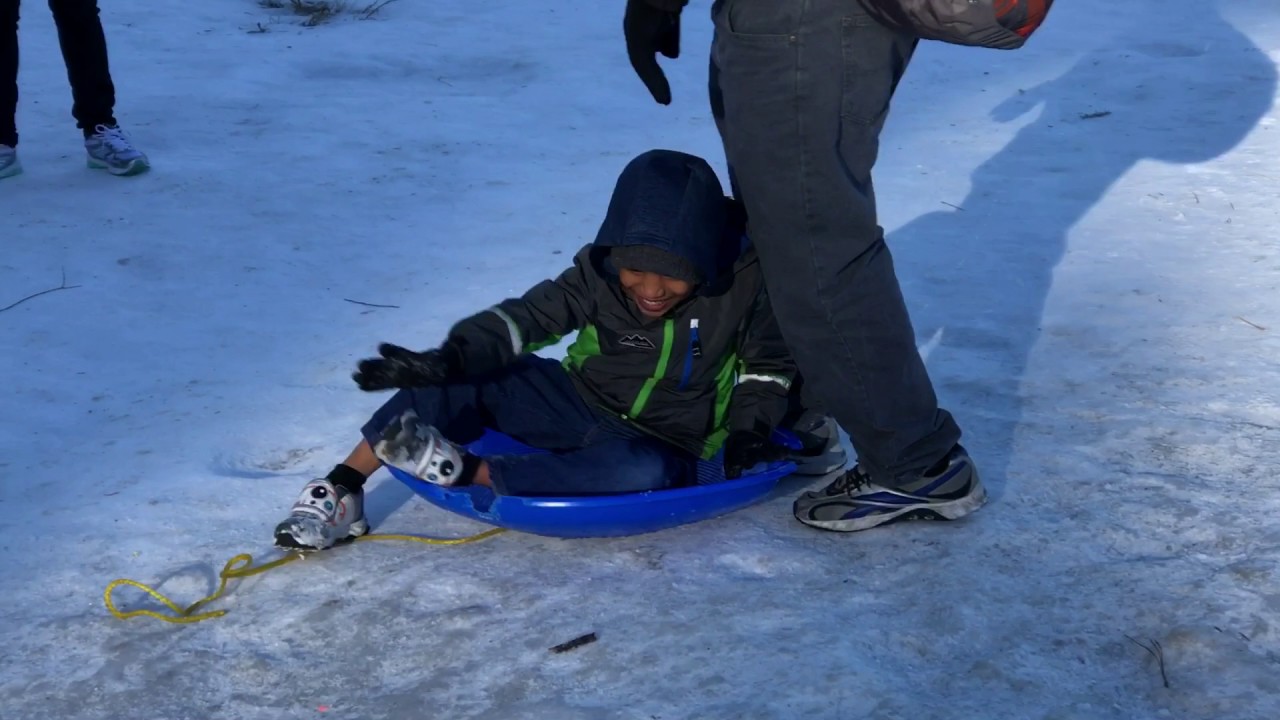 Snow Saucer Sliding was FUN!!! YouTube