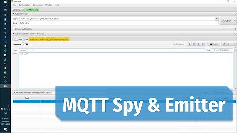 Emitter: Using MQTT Spy with Emitter