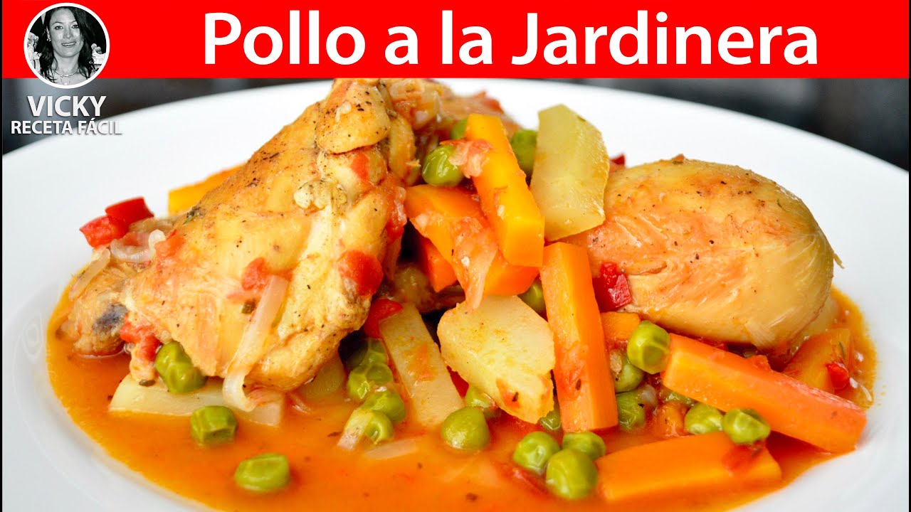 Pollo a la Jardinera | #VickyRecetaFacil - YouTube