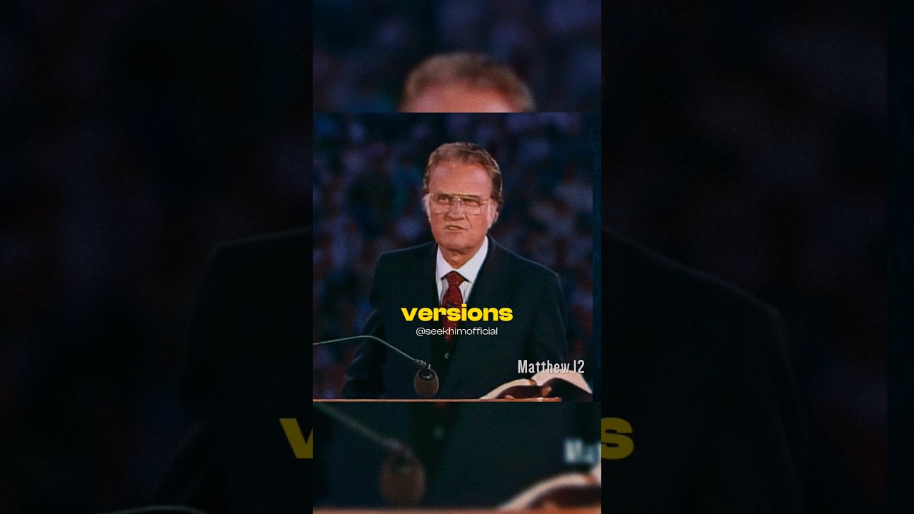 "Billy Graham on Bible Versions – His Funny but Powerful Answer!"