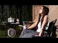 夏でも涼しいキャンプ｜焚き火で初挑戦のごはん作り｜雨 ASMR