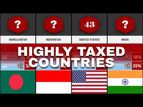 Video: 10 zemí s nejvyšší daňovou sazbou