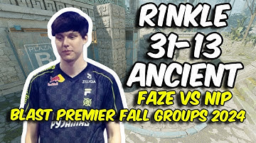 CS2 POV NIP r1nkle (31/13) vs FaZe (Ancient) BLAST Premier Fall Groups 2024