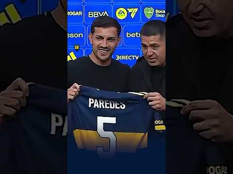 👕5⃣ Riquelme le entregó la camiseta número 5 a Leandro #Paredes